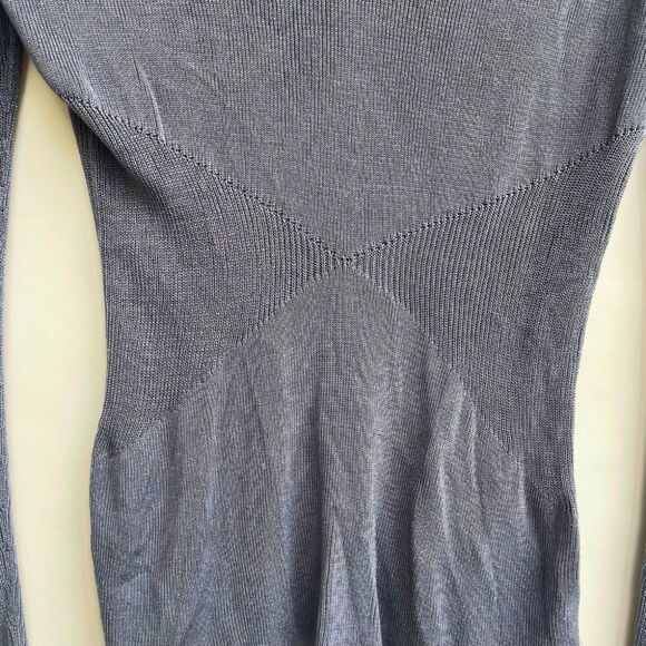 ANN TAYLOR Ribbed Long Sleeve Fitted Sweater Top S - Picture 7 of 7